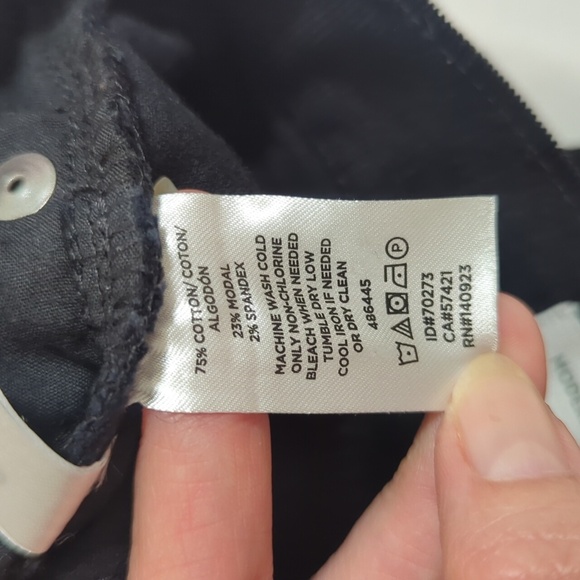 LOFT Modern Skinny Corduroy Pant, Color Black Size 6P - Picture 13 of 14